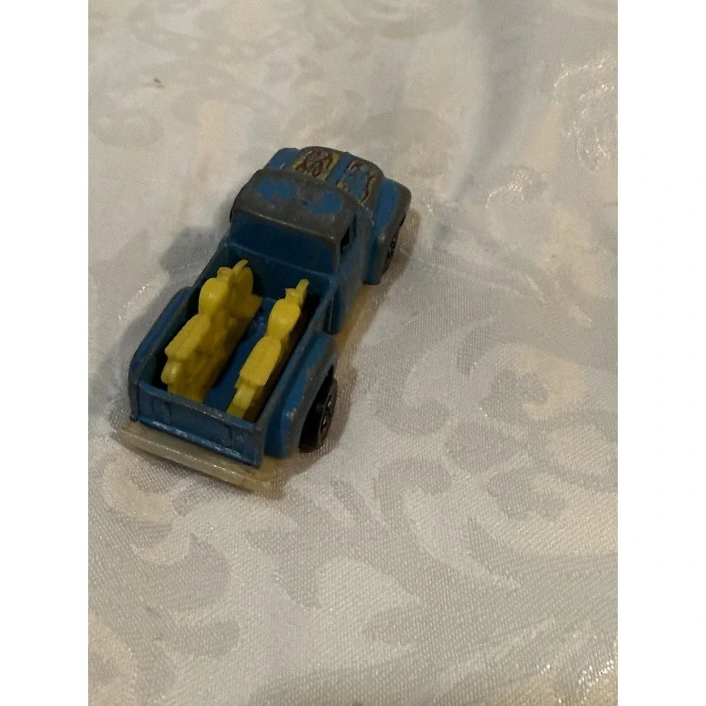 VTG Hot Wheels Blackwall 1973 Hi Tail Hauler Truck Blue W/Flames‎ & Motorcycles